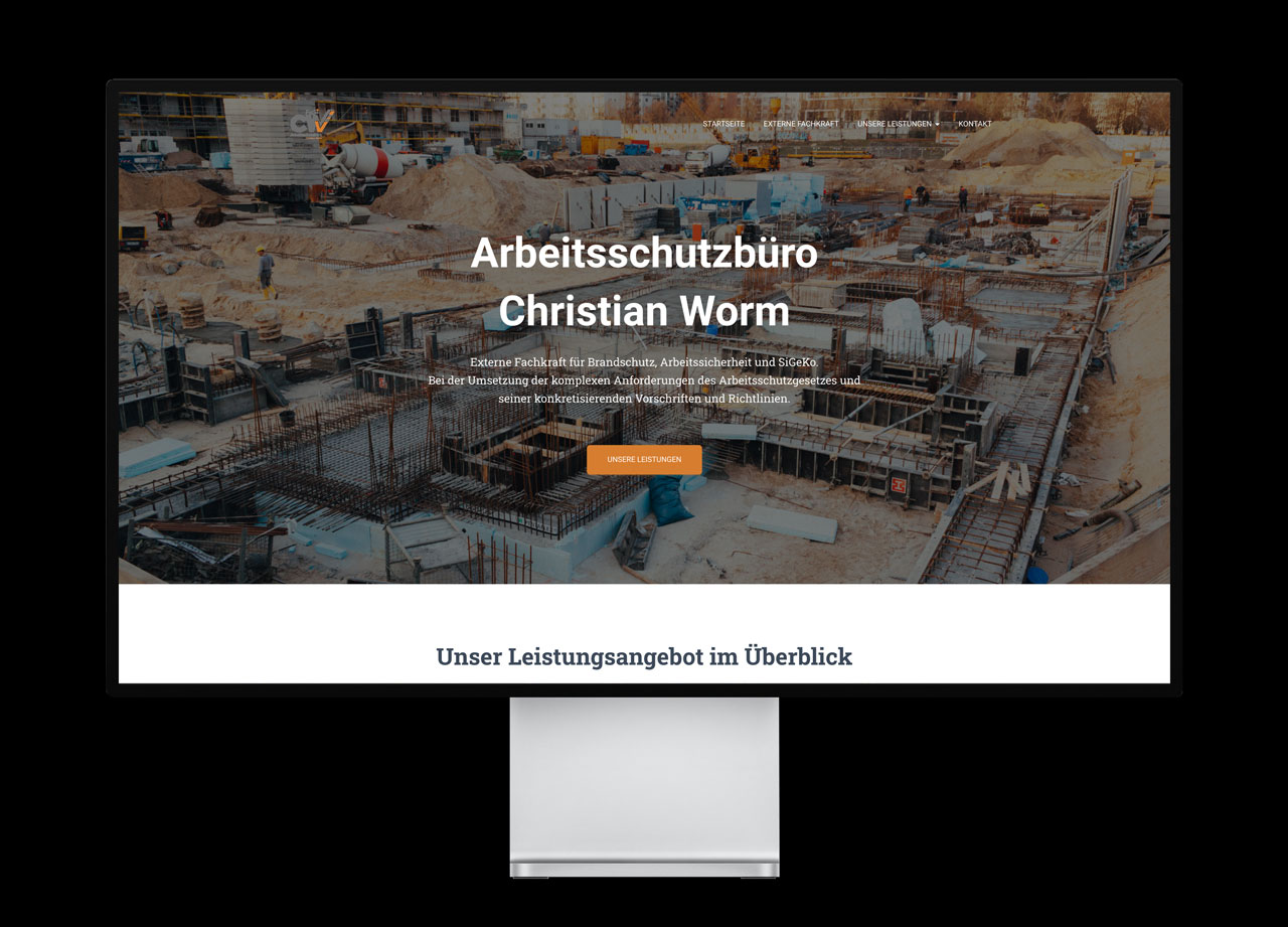 Arbeitsschutzbüro Christian Worm Webdesign